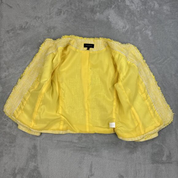 Talbots Jacket Women's Size 10 Butter Yellow Blazer Preppy Academia Workwear - Picture 5 of 7